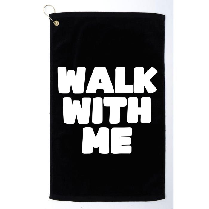 Xaviaer Durousseau Wearing Walk With Me Smoothie Golf Towel