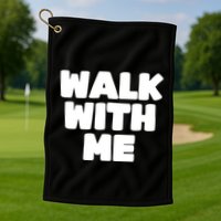 Xaviaer Durousseau Wearing Walk With Me Smoothie Golf Towel
