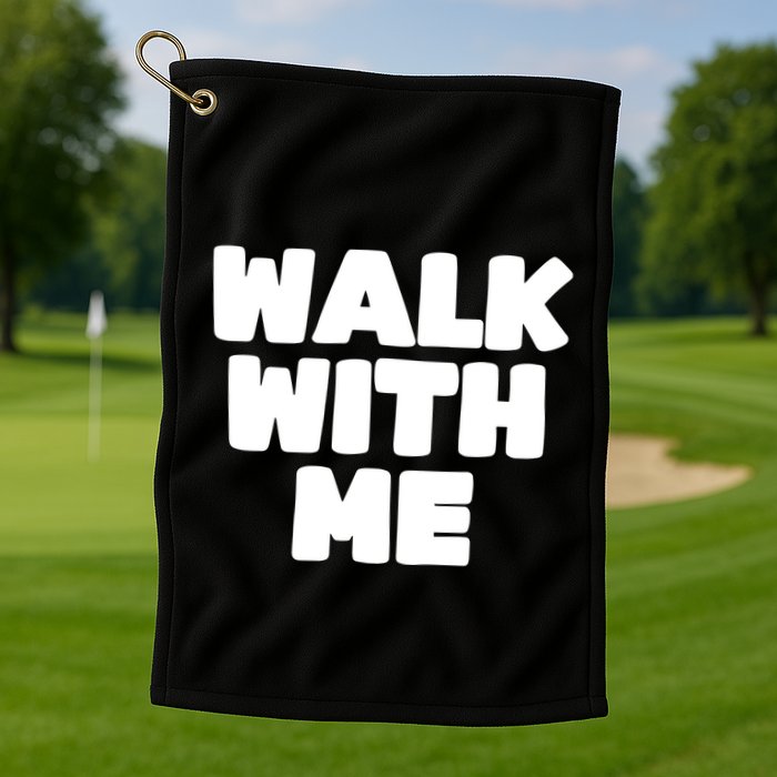Xaviaer Durousseau Wearing Walk With Me Smoothie Golf Towel