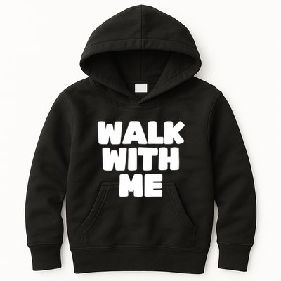 Xaviaer Durousseau Wearing Walk With Me Smoothie Kids Hoodie