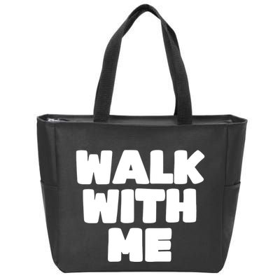 Xaviaer Durousseau Wearing Walk With Me Smoothie Zip Tote Bag