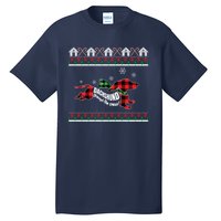 Xmas Dachshund With Scarf Dashing Through The Snow Tall T-Shirt