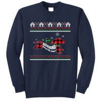 Xmas Dachshund With Scarf Dashing Through The Snow Tall Sweatshirt