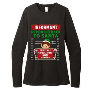 Xmas Elf Reported Back To Santa North Pole Correctional Womens CVC Long Sleeve Shirt