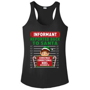 Xmas Elf Reported Back To Santa North Pole Correctional Ladies PosiCharge Competitor Racerback Tank