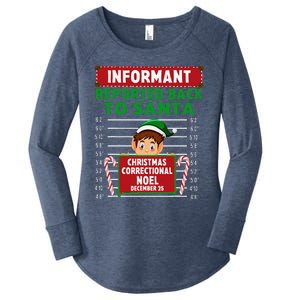 Xmas Elf Reported Back To Santa North Pole Correctional Women's Perfect Tri Tunic Long Sleeve Shirt