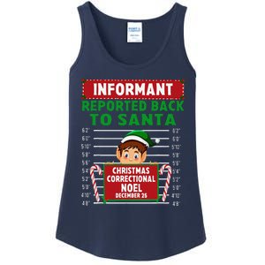 Xmas Elf Reported Back To Santa North Pole Correctional Ladies Essential Tank