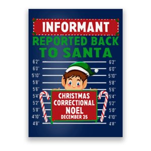 Xmas Elf Reported Back To Santa North Pole Correctional Poster