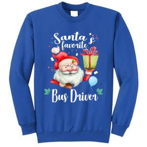 Xmas Funny Gift SantaS Favorite School Bus Driver Christmas Gift Sweatshirt