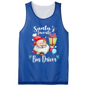 Xmas Funny Gift SantaS Favorite School Bus Driver Christmas Gift Mesh Reversible Basketball Jersey Tank