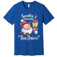 Xmas Funny Gift SantaS Favorite School Bus Driver Christmas Gift Premium T-Shirt