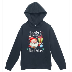 Xmas Funny Gift SantaS Favorite School Bus Driver Christmas Gift Urban Pullover Hoodie