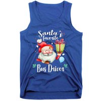 Xmas Funny Gift SantaS Favorite School Bus Driver Christmas Great Gift Tank Top