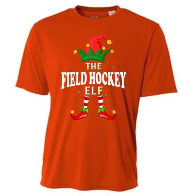 Xmas Field Hockey Elf Family Matching Christmas Pajama Meaningful Gift Cooling Performance Crew T-Shirt