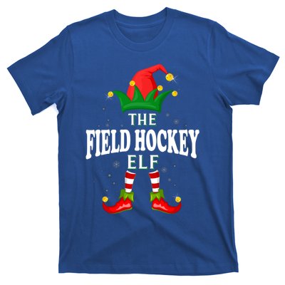 Xmas Field Hockey Elf Family Matching Christmas Pajama Meaningful Gift T-Shirt