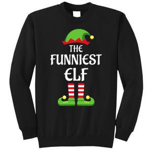 Xmas Family Matching Funny I'm The Funniest Elf Christmas Sweatshirt