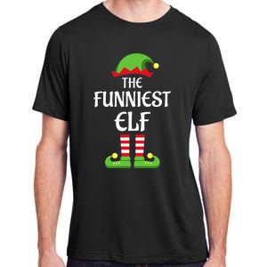 Xmas Family Matching Funny I'm The Funniest Elf Christmas Adult ChromaSoft Performance T-Shirt