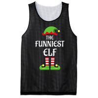 Xmas Family Matching Funny I'm The Funniest Elf Christmas Mesh Reversible Basketball Jersey Tank