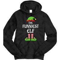 Xmas Family Matching Funny I'm The Funniest Elf Christmas Tie Dye Hoodie