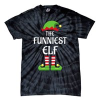 Xmas Family Matching Funny I'm The Funniest Elf Christmas Tie-Dye T-Shirt