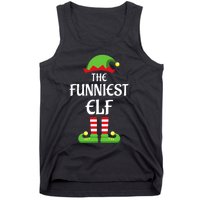 Xmas Family Matching Funny I'm The Funniest Elf Christmas Tank Top