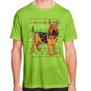 Xmas Family Matching Reindeer Ugly Bloodhound Christmas Gift Adult ChromaSoft Performance T-Shirt