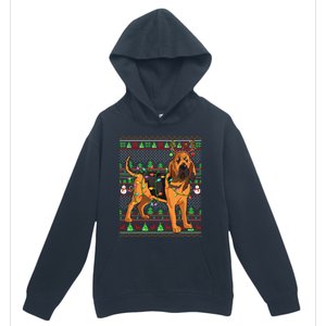 Xmas Family Matching Reindeer Ugly Bloodhound Christmas Gift Urban Pullover Hoodie