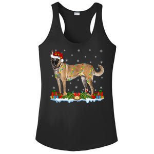 Xmas Family Matching Santa Hat Belgian Malinois Christmas Gift Ladies PosiCharge Competitor Racerback Tank