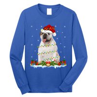 Xmas Family Matching Santa Hat English Bulldog Christmas Gift Long Sleeve Shirt