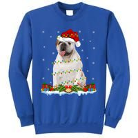 Xmas Family Matching Santa Hat English Bulldog Christmas Gift Sweatshirt