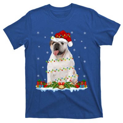 Xmas Family Matching Santa Hat English Bulldog Christmas Gift T-Shirt