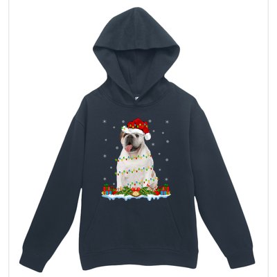 Xmas Family Matching Santa Hat English Bulldog Christmas Gift Urban Pullover Hoodie