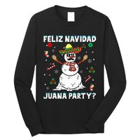 Xmas Feliz Navidad Juana Party Cool Mexican Funny Christmas Long Sleeve Shirt