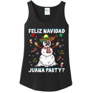 Xmas Feliz Navidad Juana Party Cool Mexican Funny Christmas Ladies Essential Tank