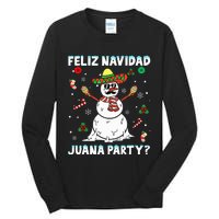 Xmas Feliz Navidad Juana Party Cool Mexican Funny Christmas Tall Long Sleeve T-Shirt