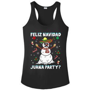 Xmas Feliz Navidad Juana Party Cool Mexican Funny Christmas Ladies PosiCharge Competitor Racerback Tank