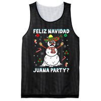 Xmas Feliz Navidad Juana Party Cool Mexican Funny Christmas Mesh Reversible Basketball Jersey Tank