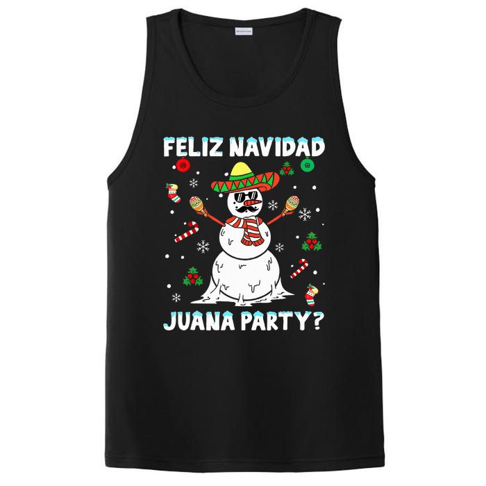 Xmas Feliz Navidad Juana Party Cool Mexican Funny Christmas PosiCharge Competitor Tank