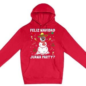 Xmas Feliz Navidad Juana Party Cool Mexican Funny Christmas Premium Pullover Hoodie