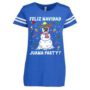 Xmas Feliz Navidad Juana Party Cool Mexican Funny Christmas Enza Ladies Jersey Football T-Shirt