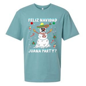 Xmas Feliz Navidad Juana Party Cool Mexican Funny Christmas Sueded Cloud Jersey T-Shirt