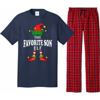 Xmas Favorite Son Elf Family Matching Christmas Pajama Pajama Set