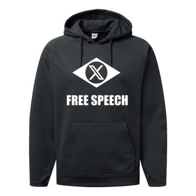 X Free Speech Performance Fleece Hoodie