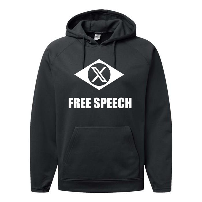 X Free Speech Performance Fleece Hoodie