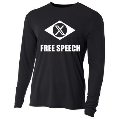 X Free Speech Cooling Performance Long Sleeve Crew