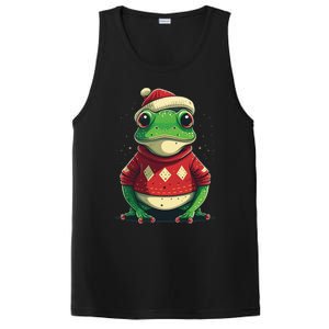 Xmas Frog Santa On Christmas Frog PosiCharge Competitor Tank