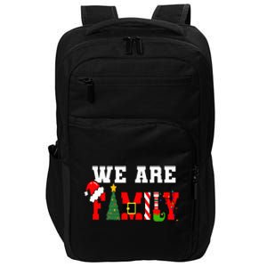 Xmas Family We Are Family Pajamas Matching Impact Tech Backpack