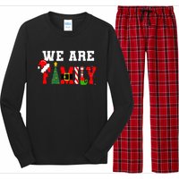 Xmas Family We Are Family Pajamas Matching Long Sleeve Pajama Set