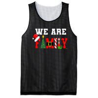 Xmas Family We Are Family Pajamas Matching Mesh Reversible Basketball Jersey Tank