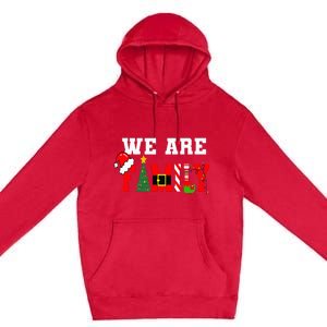 Xmas Family We Are Family Pajamas Matching Premium Pullover Hoodie